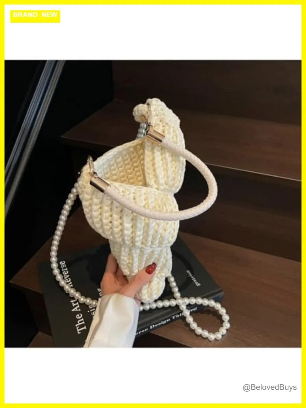 Handwoven Seashell Hobo Bag Crochet Summer Beach Crossbody Shoulder Clutch Purse